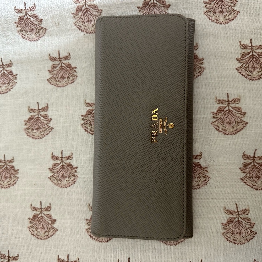 Prada large Saffiano Wallet